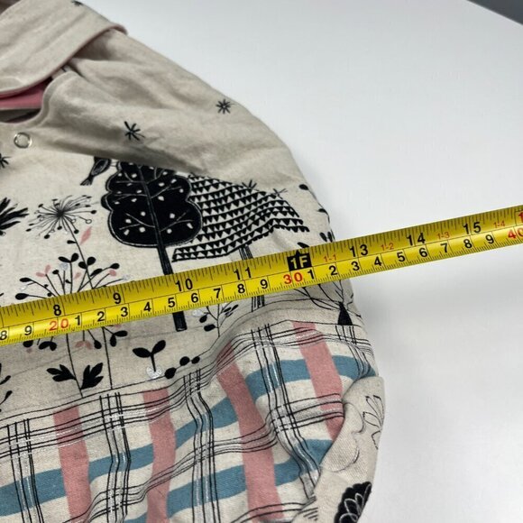 Hand made slouch pouch shoulder cotton bag with bag charm floral design - Picture 7 of 9